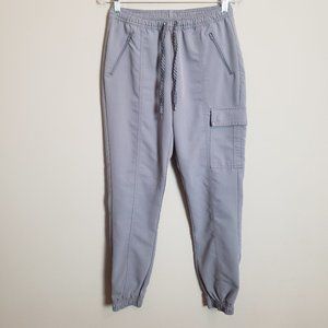 Jaanuu Gray Essential Cargo Scrub Jogger Small